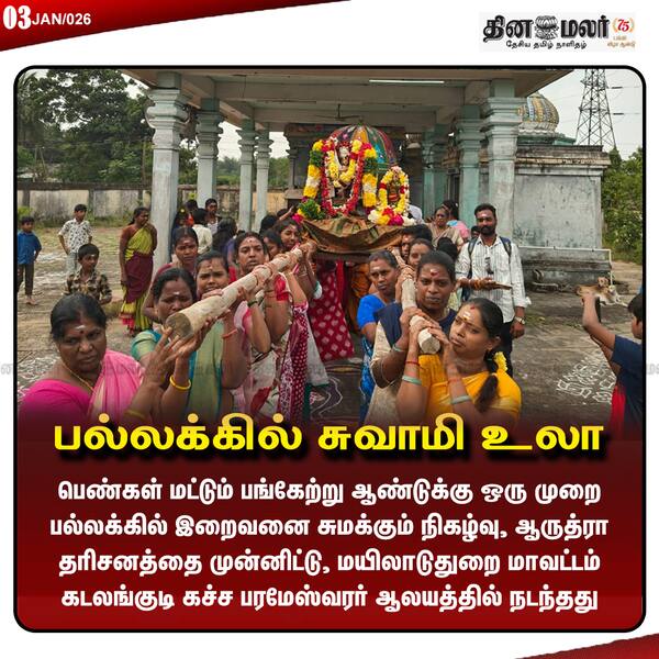 பல்லக்கில் சுவாமி உலா