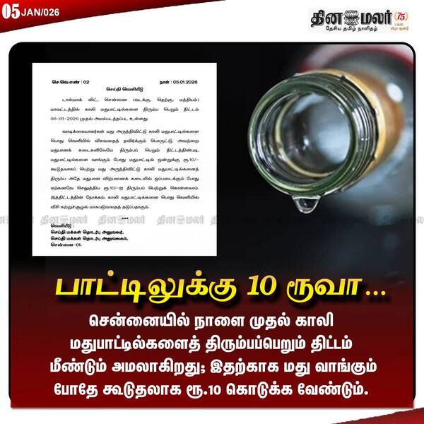 பாட்டிலுக்கு 10 ரூவா… 