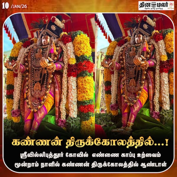கண்ணன் திருக்கோலத்தில்...! 