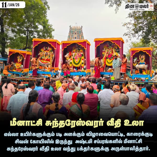 மீனாட்சி சுந்தரேஸ்வரர் வீதி உலா 