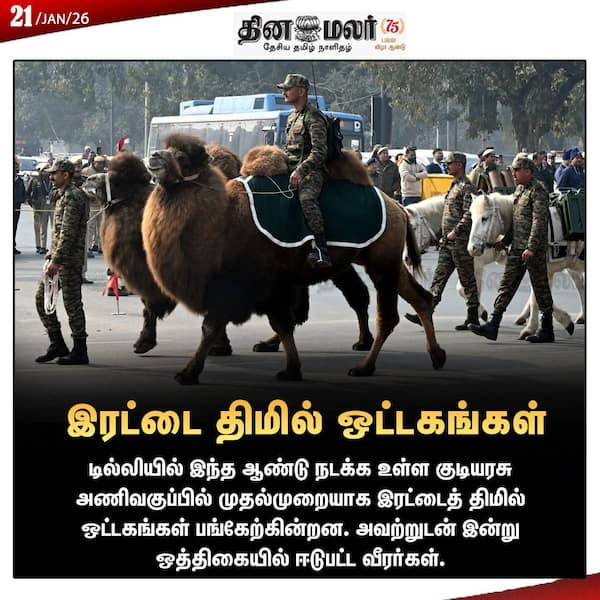 இரட்டை திமில் ஒட்டகங்கள் 