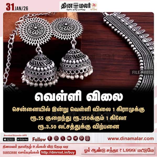 வெள்ளி விலை 