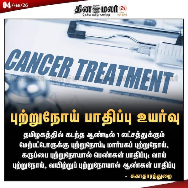 புற்றுநோய் பாதிப்பு உயர்வு