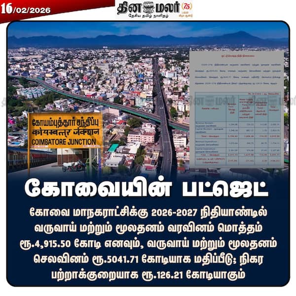 கோவையின் பட்ஜெட்