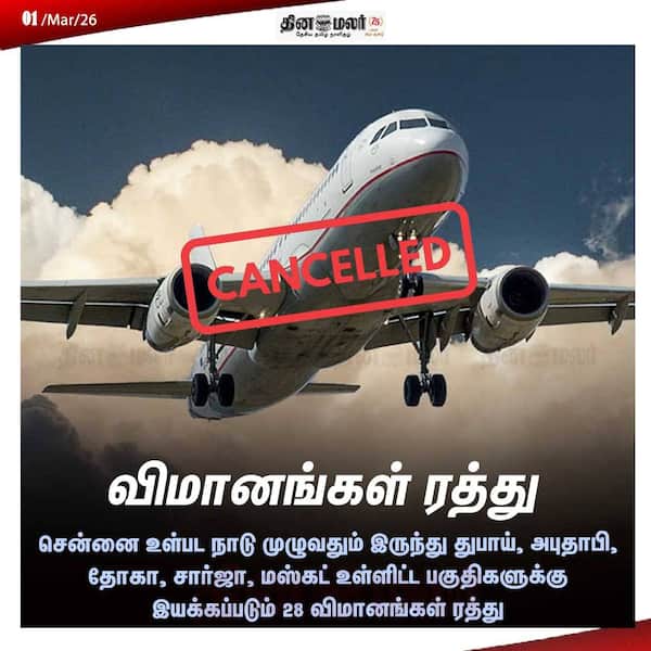 விமானங்கள் ரத்து 