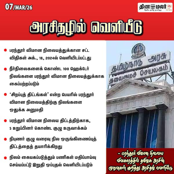 அரசிதழில் வெளியீடு 