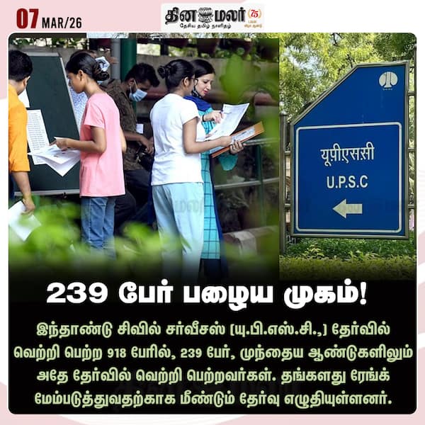239 பேர் பழைய முகம்! 