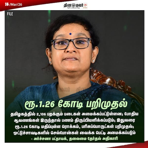 ரூ.1.26 கோடி பறிமுதல் 