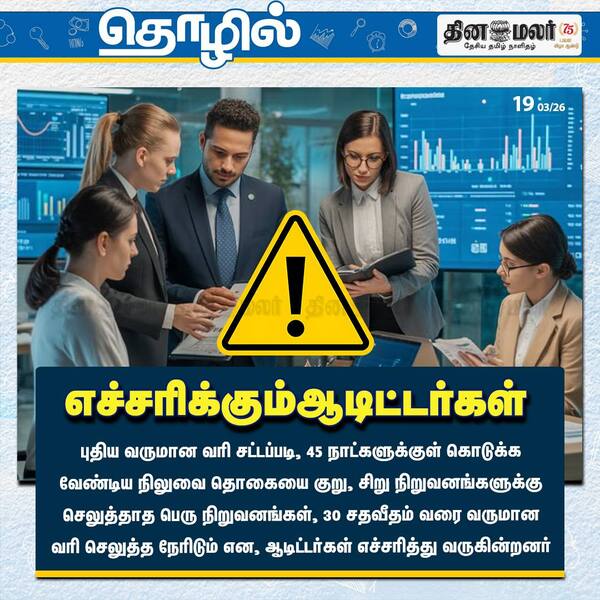 எச்சரிக்கும் ஆடிட்டர்கள் 
