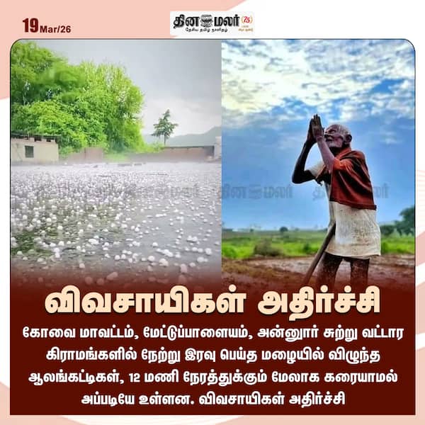 விவசாயிகள் அதிர்ச்சி 