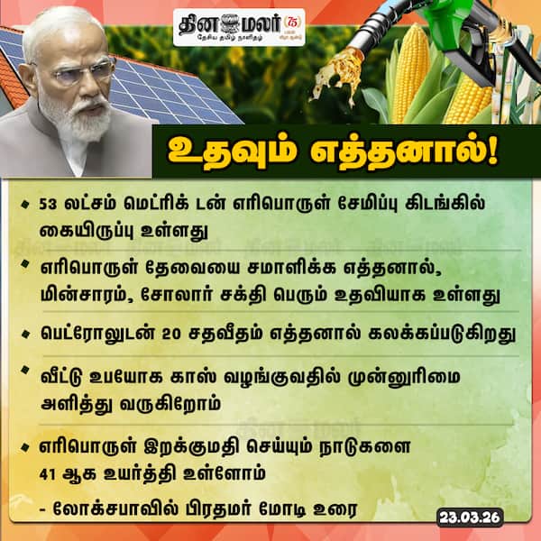 உதவும் எத்தனால் ! 