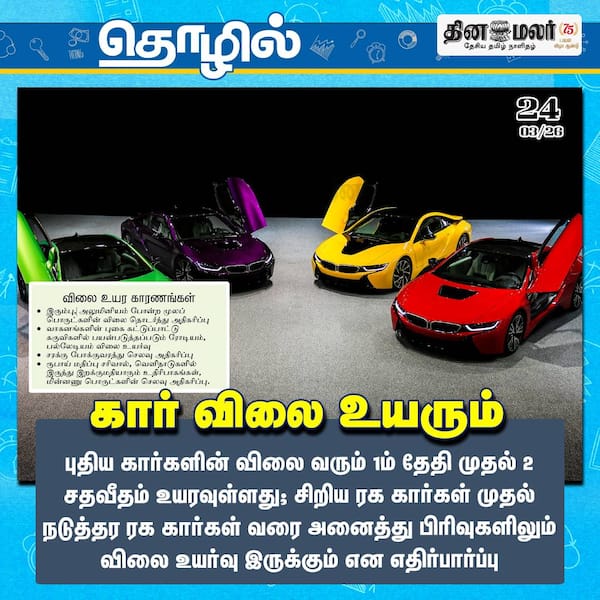 கார் விலை உயரும் 