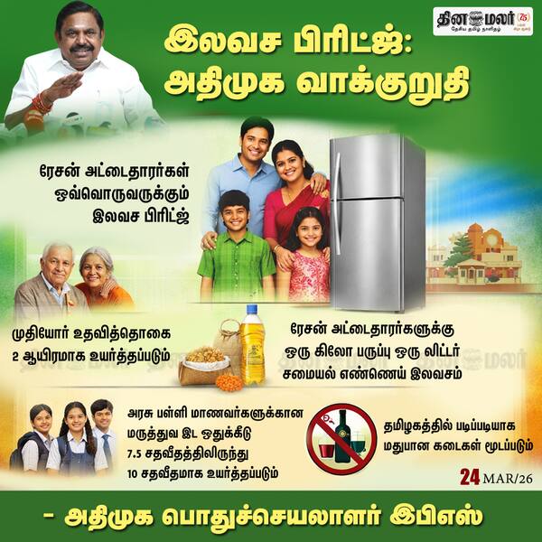 இலவச பிரிட்ஜ்: அதிமுக வாக்குறுதி 