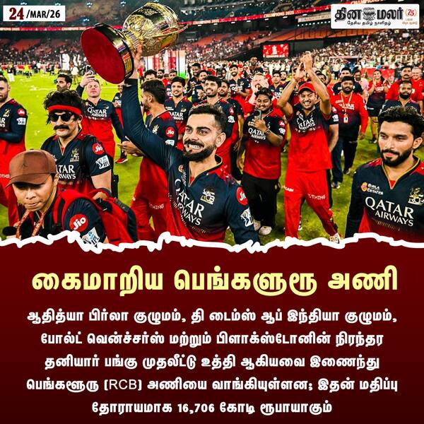 கைமாறிய பெங்களுரூ அணி 