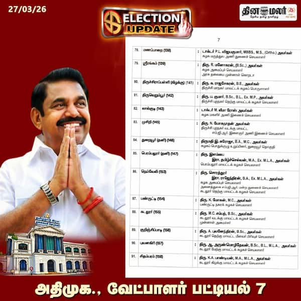அதிமுக வேட்பாளர் பட்டியல் 7
