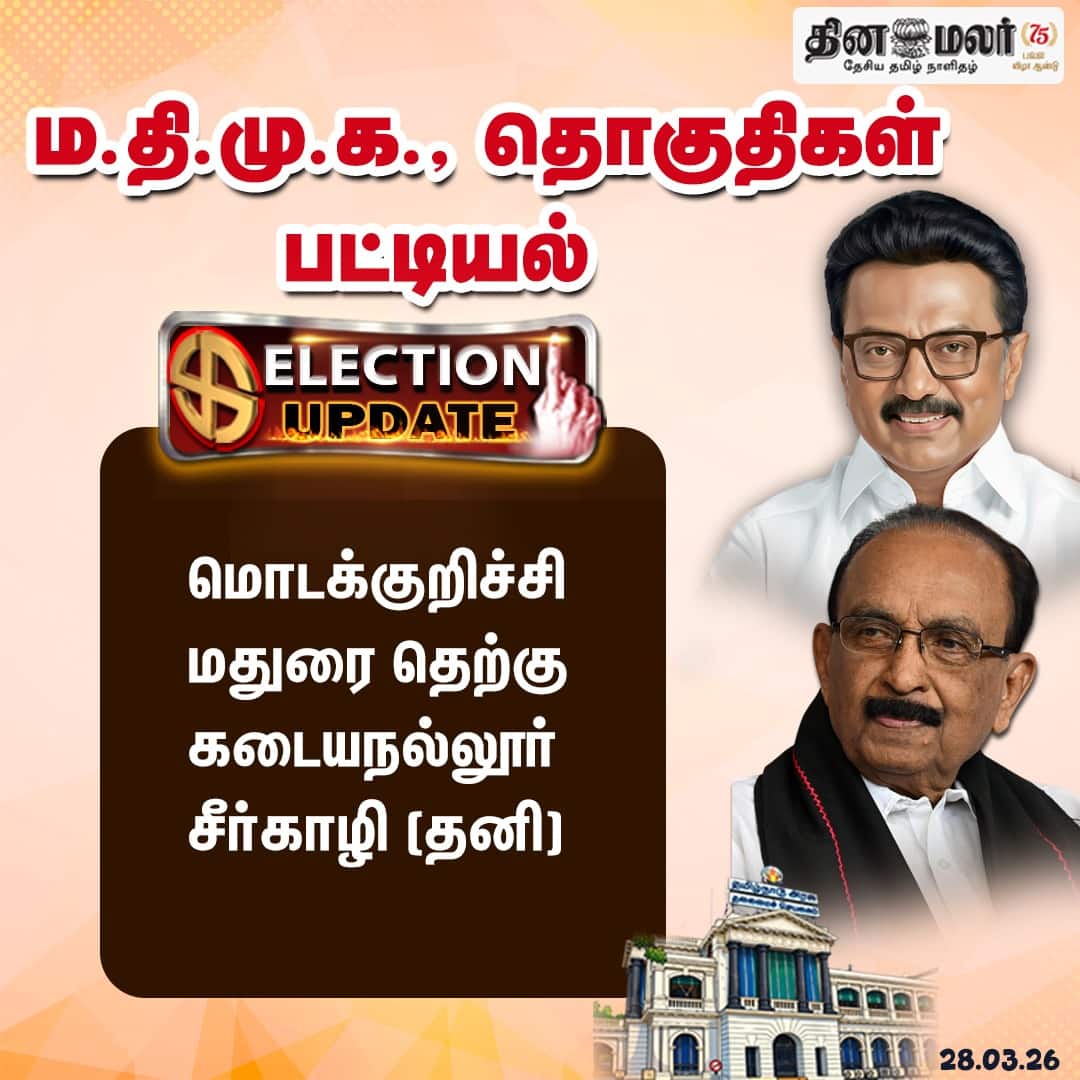 மதிமுக. போட்டியிடும் தொகுதிகள் 
