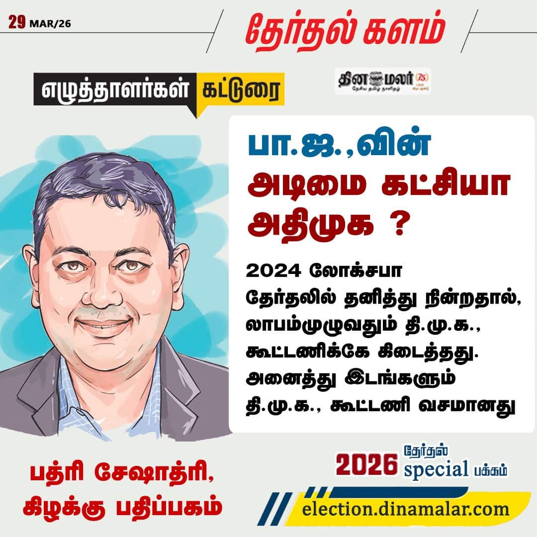 பா.ஜ.வின் அடிமை கட்சியா அதிமுக ?
