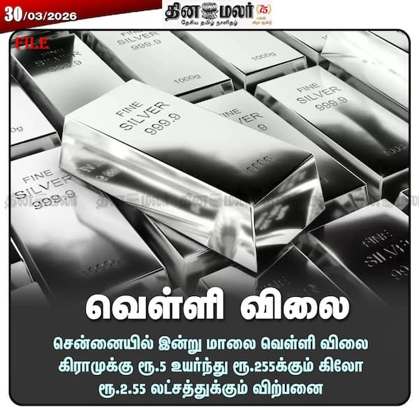 வெள்ளி விலை 