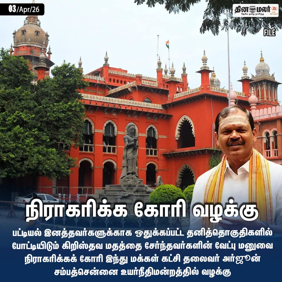 நிராகரிக்க கோரி வழக்கு 