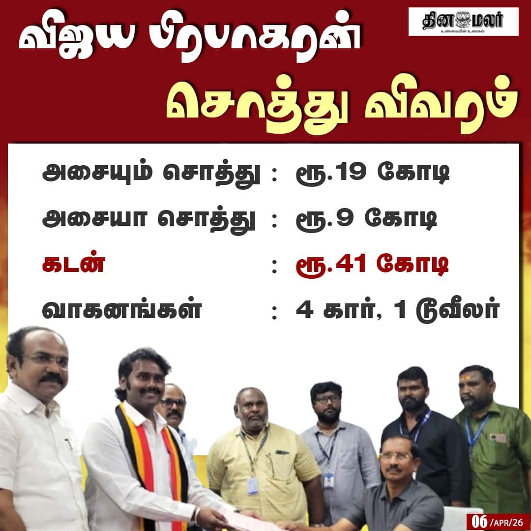 விஜய பிரபாகரன் சொத்து விவரம் 