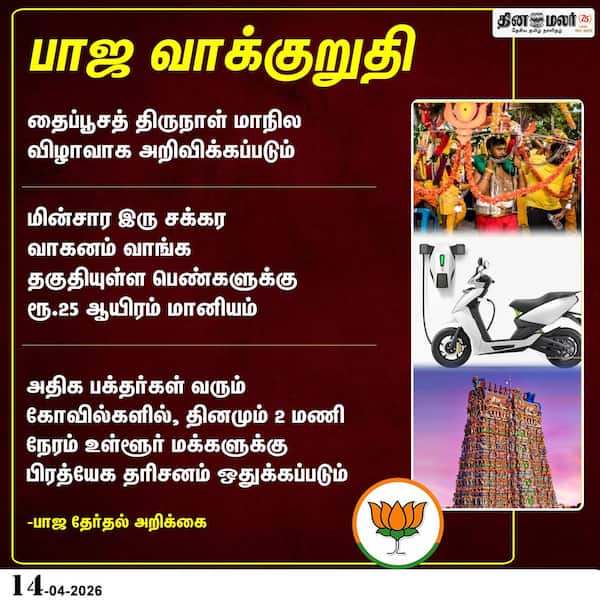 பாஜ வாக்குறுதி 