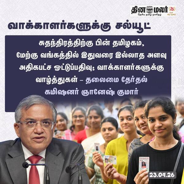 வாக்காளர்களுக்கு சல்யூட் 