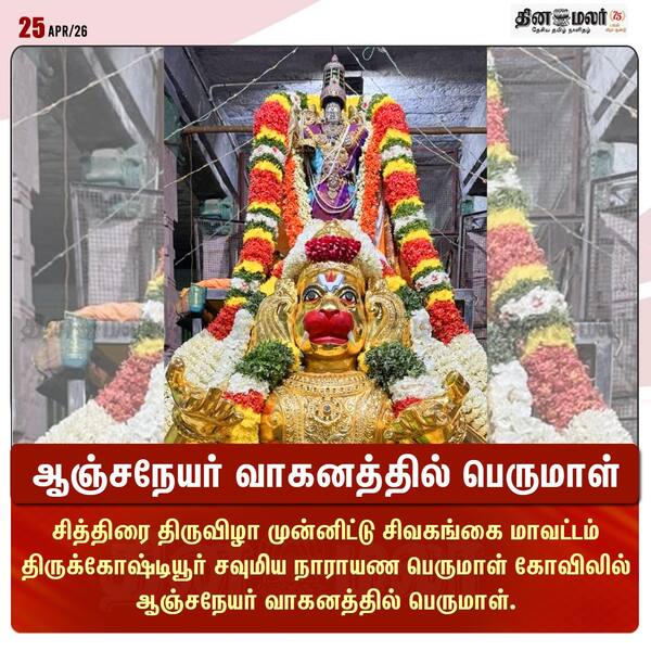 ஆஞ்சநேயர் வாகனத்தில் பெருமாள் 