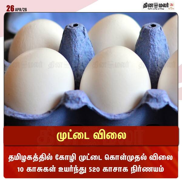 முட்டை விலை