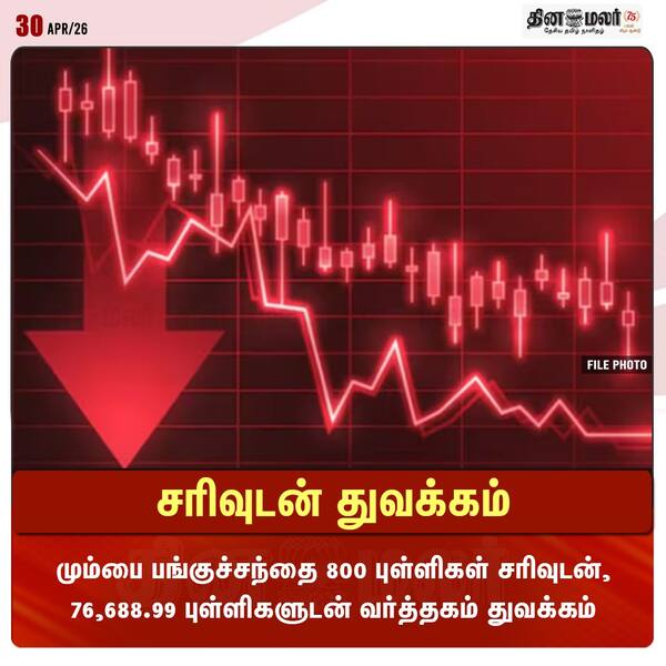 சரிவுடன் துவக்கம் 