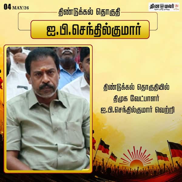 திண்டுக்கல்லில் திமுக வெற்றி