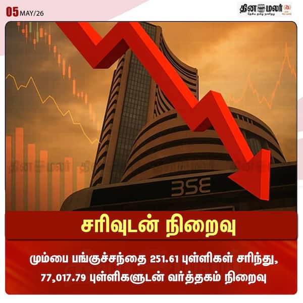 சரிவுடன் நிறைவு 
