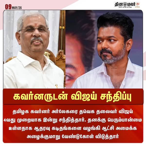 கவர்னருடன் விஜய் சந்திப்பு 