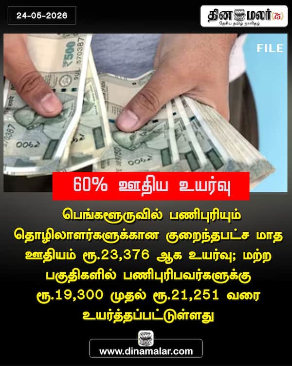60% ஊதிய உயர்வு 