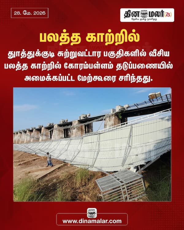 பலத்த காற்றில் 