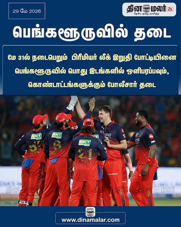 பெங்களூருவில் தடை 