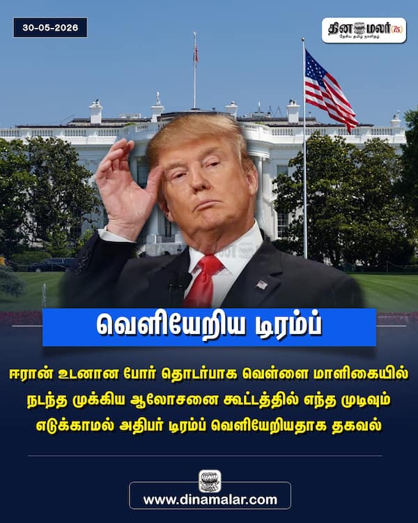 வெளியேறிய டிரம்ப் 
