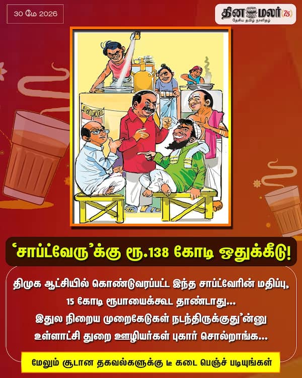 சாப்ட்வேருக்கு ரூ.138 கோடி ஒதுக்கீடு! 