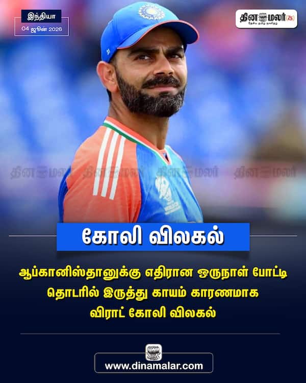 கோலி விலகல் 