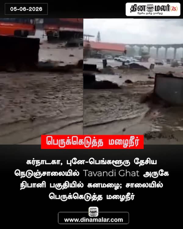 பெருக்கெடுத்த மழைநீர் 