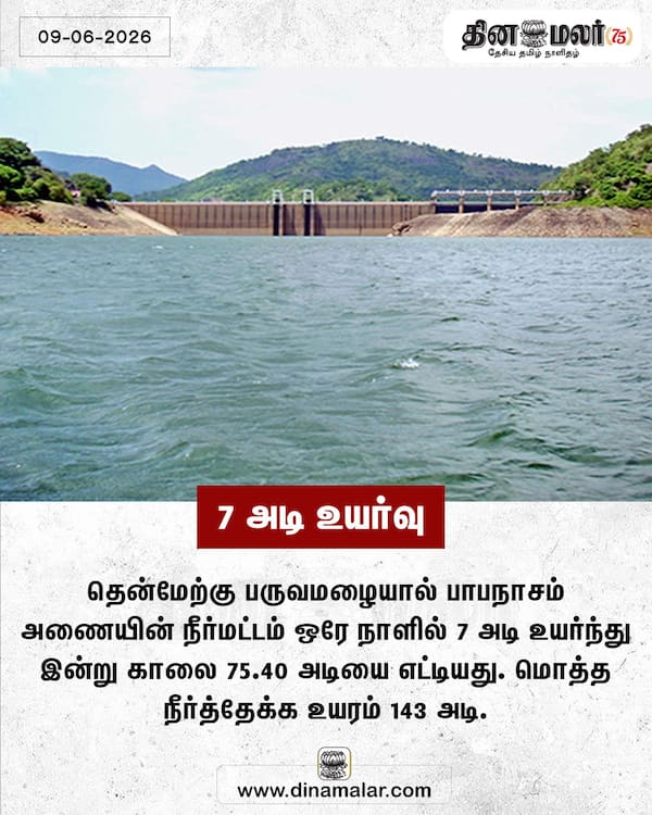 7 அடி உயர்வு 