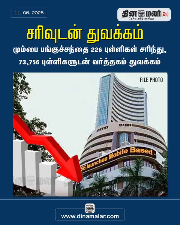 சரிவுடன் துவக்கம்