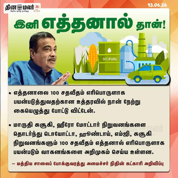 இனி எத்தனால் தான்! 