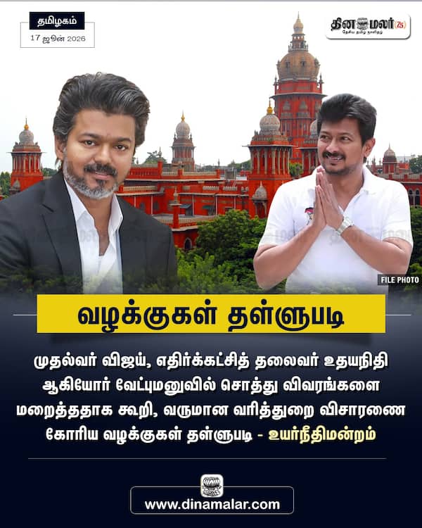வழக்குகள் தள்ளுபடி 