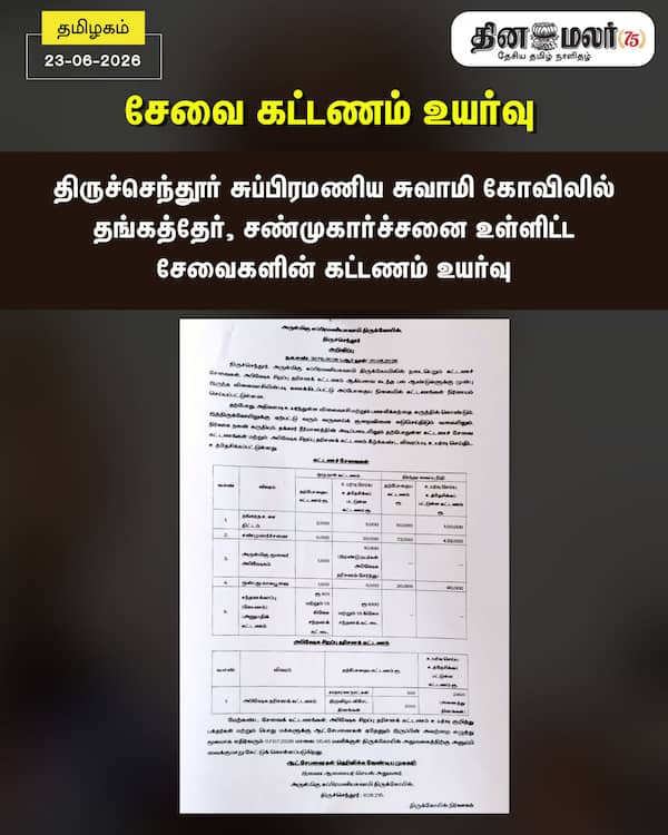 சேவை கட்டணம் உயர்வு 
