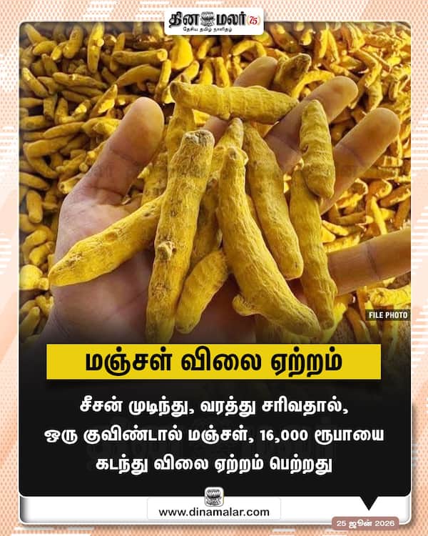 மஞ்சள் விலை ஏற்றம் 