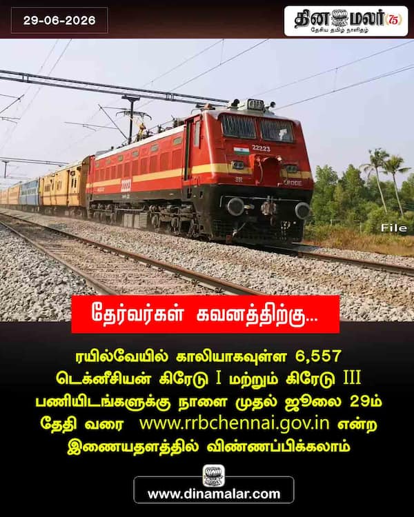 தேர்வர்கள் கவனத்திற்கு...