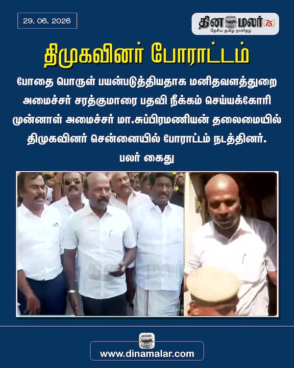 திமுகவினர் போராட்டம் 