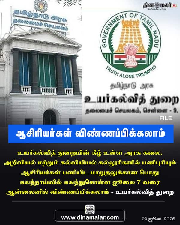 ஆசிரியர்கள் விண்ணப்பிக்கலாம் 
