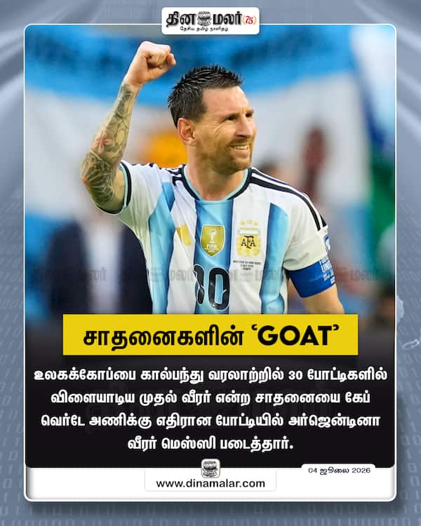 சாதனைகளின் GOAT 