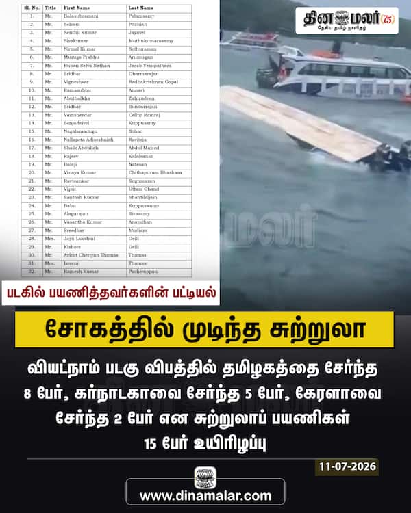 சோகத்தில் முடிந்த சுற்றுலா 
